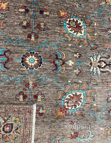 ковер ручной работы Шелковый Афганский ковер ручной работы Сhoubi (Чуби файн)  2.03x1.5 — фото 4