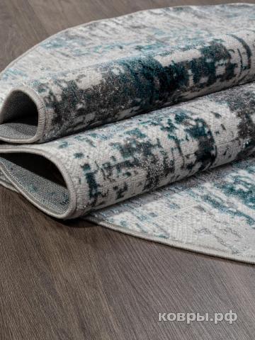 ковер Ковер ALPIN PARADIZE 00065A TURQUOISE / GREY Овал — фото 4