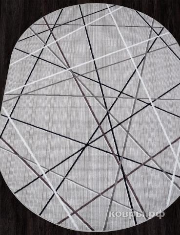 ковер Ковер MERINOS SILVER F395 GRAY Овал — фото 2