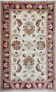 Шелковый Афганский ковер ручной работы Сhoubi (Чуби) 1.48x0.9