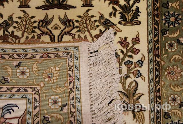 ковер ручной работы Шелковый Китайский ковер ручной работы 0.92x0.63 — фото 2