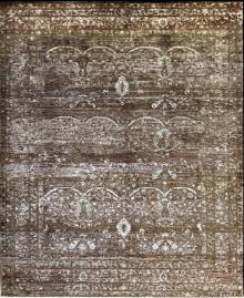 Индийский ковер ручной работы из шелка и шерсти 3.06x2.51