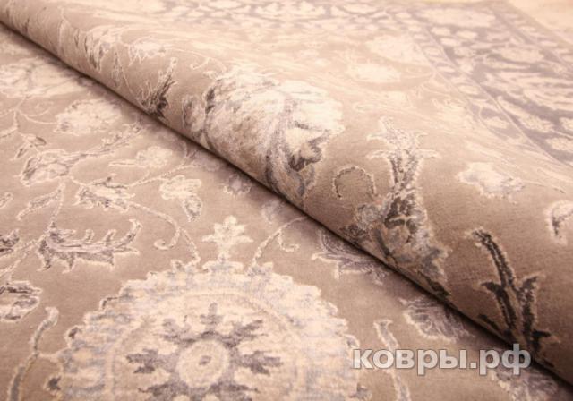 ковер ручной работы Индийский ковер ручной работы из шелка и шерсти Rajkumar (Ражкумар) 2.94x1.97 — фото 4