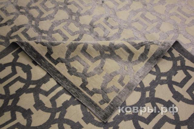 ковер ручной работы Индийский ковер ручной работы из шелка и шерсти 3.96x3 — фото 5