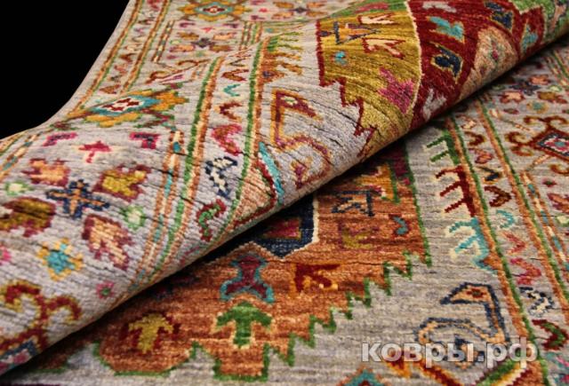 ковер ручной работы Шелковый Афганский ковер ручной работы Waziri (Вазири) 2.73x0.87 — фото 7