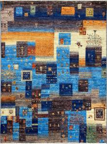 Шелковый Афганский ковер ручной работы Сhoubi (Чуби файн) 1.96x1.47