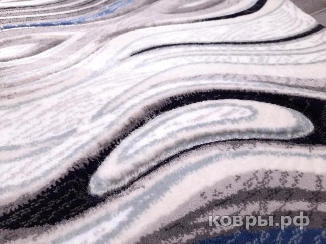 ковер Merinos Mega Carving 1385 gray овал — фото 4