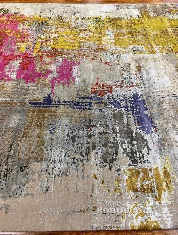 ковер ручной работы Индийский ковер ручной работы из шелка и шерсти 4.29x3.12 — фото 2