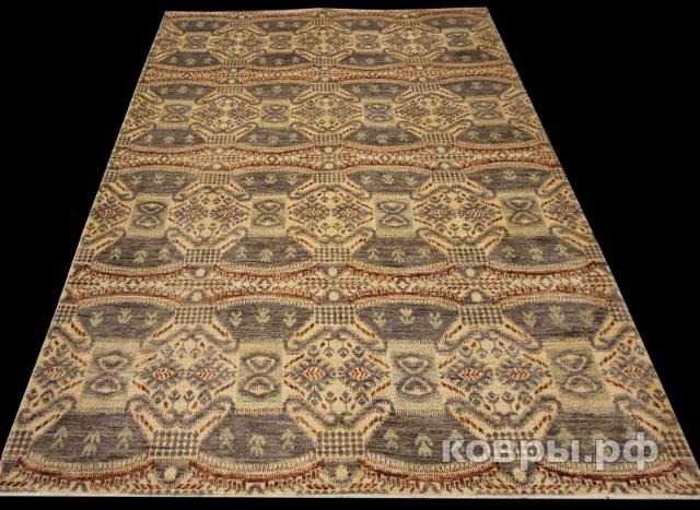 ковер ручной работы Шелковый Афганский ковер ручной работы Ikat (Икат) 2.41x1.74 — фото 3