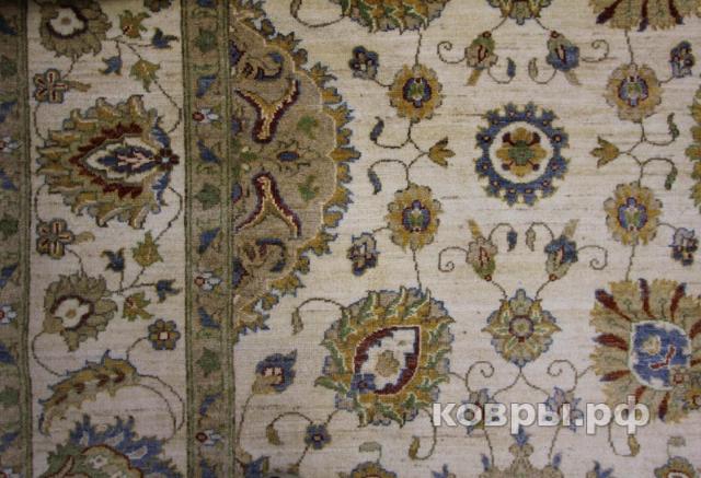 ковер ручной работы Шелковый Афганский ковер ручной работы Сhoubi (Чуби) 3.6x2.47 — фото 4