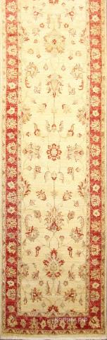 ковер ручной работы Афганский ковер ручной работы из шелка и шерсти Сhoubi Ziegler (Чуби зиглер) 4.65x0.77 — фото 2