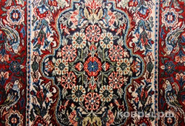 ковер ручной работы Шелковый Китайский ковер ручной работы Hereke (Хереке) 1.23x0.77 — фото 2