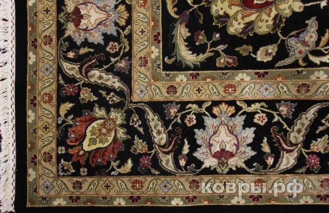 ковер ручной работы Индийский ковер ручной работы из шелка и шерсти Aurora (Аврора) 3.71x2.79 — фото 4