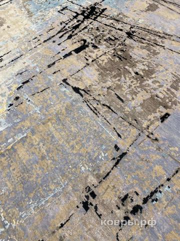 ковер ручной работы Индийский ковер ручной работы из шелка и шерсти 4.62x3.69 — фото 2