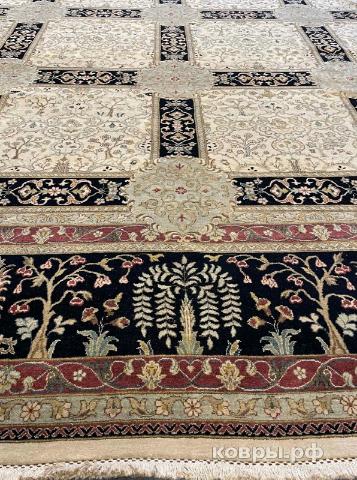 ковер ручной работы Шерстяной Индийский ковер ручной работы 3.78x3.77 — фото 2