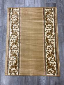 Коврик № 1247,светло-коричневый,размер 0,9 на 1,2 метра