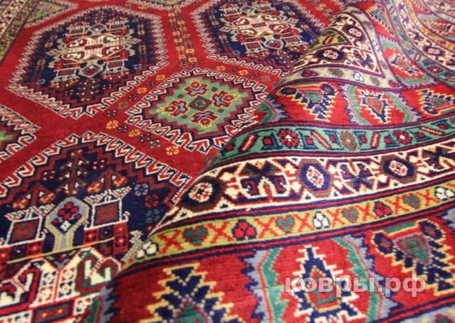 ковер ручной работы Афганский ковер ручной работы из шелка и шерсти Samar (Самар) 2.88x1.97 — фото 3