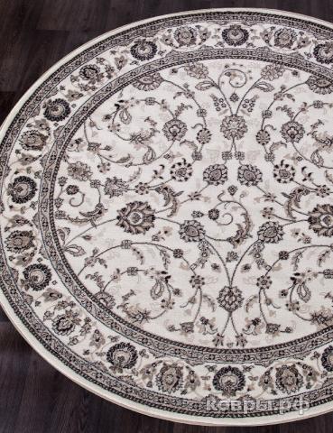 ковер Merinos Valencia Deluxe d251 cream-brown Круг — фото 2