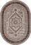 ковер KARMEN HALI ARMINA 04037A BROWN / BROWN Овал