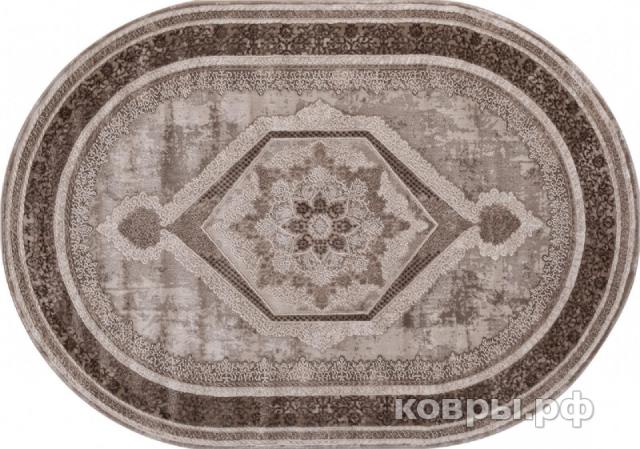 ковер KARMEN HALI ARMINA 04037A BROWN / BROWN Овал