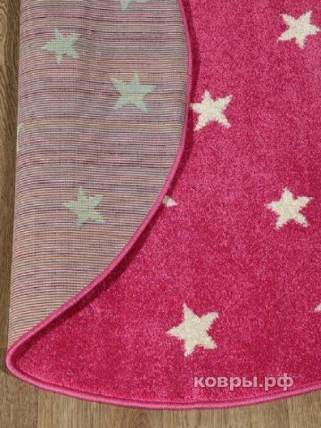 ковер Agnella Funky Top Starf pink Круг — фото 2