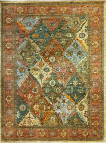 Шелковый Афганский ковер ручной работы Сhoubi (Чуби файн) 3.69x2.78