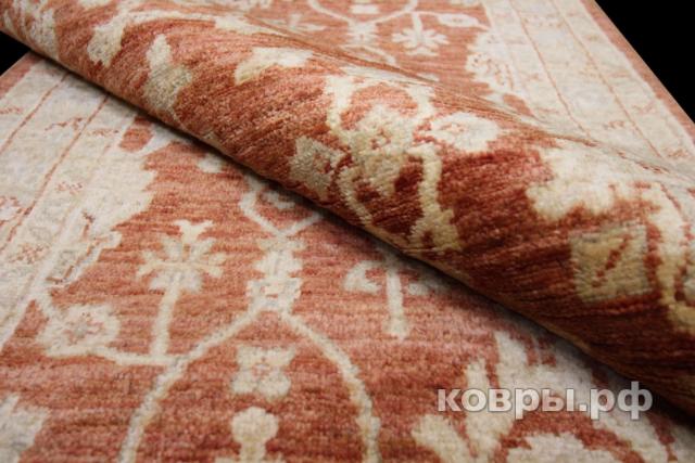 ковер ручной работы Афганский ковер ручной работы из шелка и шерсти Сhoubi Ziegler (Чуби зиглер)  3.5x0.91 — фото 5