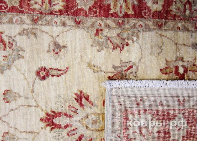 ковер ручной работы Афганский ковер ручной работы из шелка и шерсти Сhoubi Ziegler (Чуби зиглер) 4.65x0.77 — фото 3