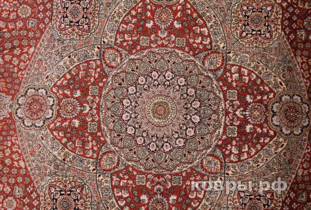 ковер ручной работы Шелковый Китайский ковер ручной работы 400 lines (400 линий) 2.77x1.86 — фото 2