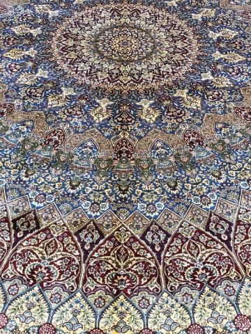 ковер ручной работы Шелковый Китайский ковер ручной работы Gombat (Гомбат) 3.75x2.75 — фото 3