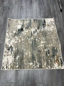 Коврик № 1586,серо-бежевый,размер 1,4 на 1,4 метра