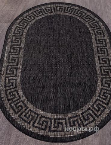ковер MERINOS VEGAS S002 BLACK Овал — фото 2