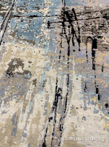 ковер ручной работы Индийский ковер ручной работы из шелка и шерсти 4.62x3.69 — фото 3