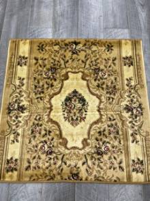 Коврик № 1155,бежевый,размер 1 на 1 метр