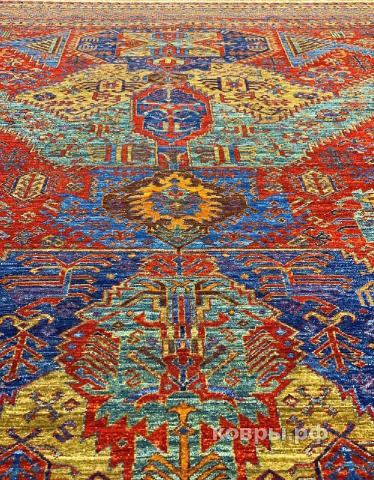 ковер ручной работы Шелковый Афганский ковер ручной работы Horasan (Хорасан) 4.22x3.1 — фото 5