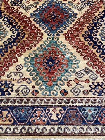 ковер ручной работы Шелковый Афганский ковер ручной работы Сhoubi (Чуби файн)  1.85x1.84 — фото 4