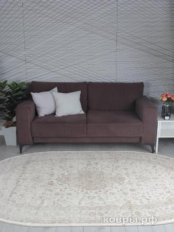 ковер Ковер KARMEN HALI ARMINA GA073A BROWN / BROWN Овал — фото 2