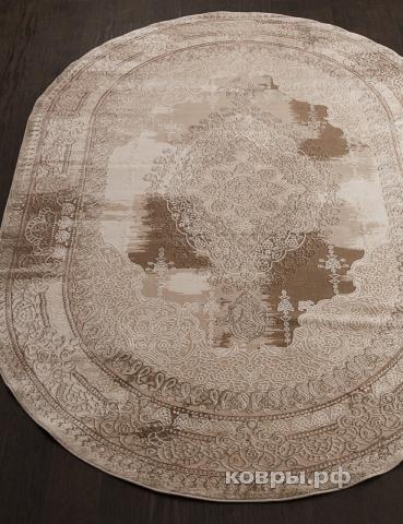 ковер KARMEN HALI ARMINA 03704A BROWN / BROWN Овал — фото 2