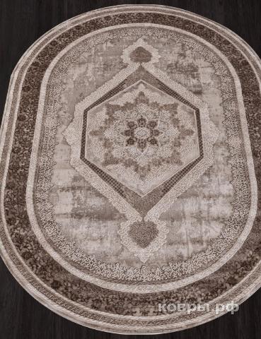 ковер KARMEN HALI ARMINA 04037A BROWN / BROWN Овал — фото 2