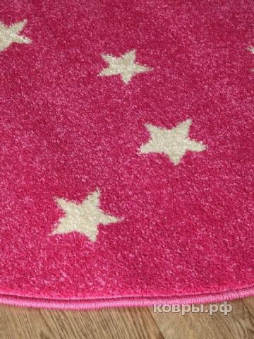 ковер Agnella Funky Top Starf pink Круг — фото 3