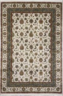 Индийский ковер ручной работы из шелка и шерсти 3x2.06