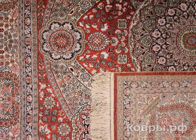 ковер ручной работы Шелковый Китайский ковер ручной работы 400 lines (400 линий) 2.77x1.86 — фото 3