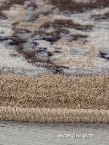 ковер Ковер AIDIN CARPET PRAGA 06030A BEJ / KAHVE Овал — фото 4