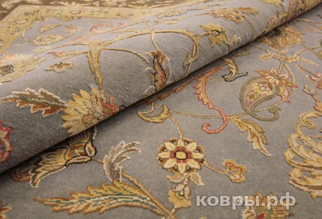 ковер ручной работы Индийский ковер ручной работы из шелка и шерсти Aurora (Аврора) 3.63x2.77 — фото 5