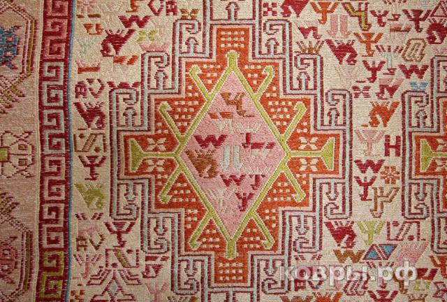 ковер ручной работы Шелковый Иранский ковер ручной работы Sumah (Сумах) 1.45x1.08 — фото 2