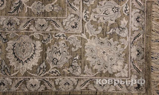 ковер ручной работы Индийский ковер ручной работы из шелка и шерсти 3.04x2.38 — фото 6