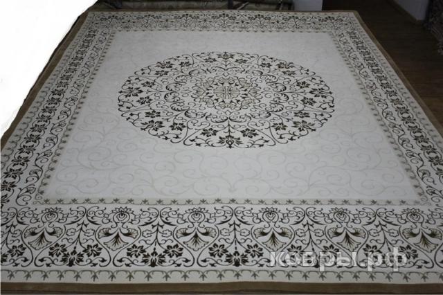 ковер ручной работы Дизайнерский ковер ручной работы из шерсти дикого яка 053 2.74x3.66 — фото 2