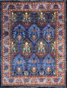 Шелковый Афганский ковер ручной работы Bidjar (Биджар) 3.12x2.41