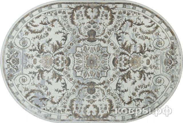 ковер ALPIN SAHARA 00765A GREY FDY / CREAM HB Овал