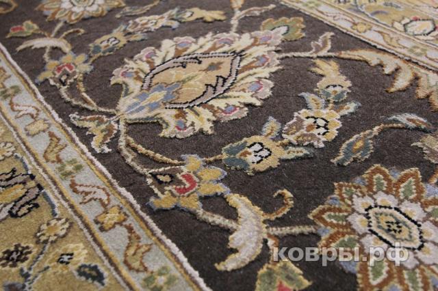 ковер ручной работы Индийский ковер ручной работы из шелка и шерсти Aurora (Аврора) 3.63x2.77 — фото 6